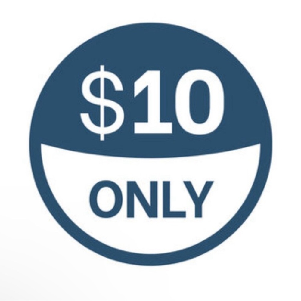 END TONIGHT.     Closet clean out making room for new goodies. $10 sale